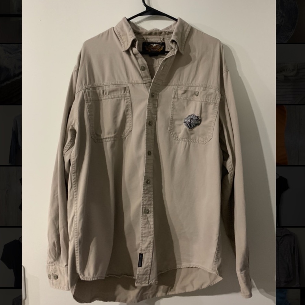 Harley Davidsons button down